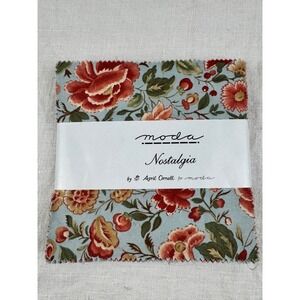 Moda Nostalgia Charm Pack April Cornell Floral 5in Squares 40pc 100% Cotton OOP